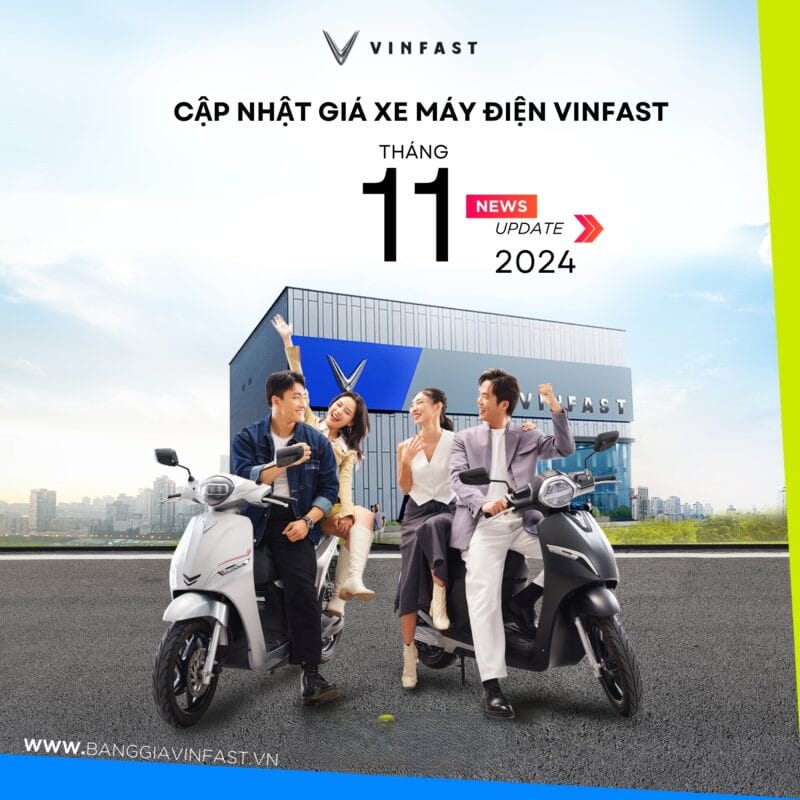 Cập nhật bảng giá xe máy điện VinFast 2024 và các ưu đãi mới nhất