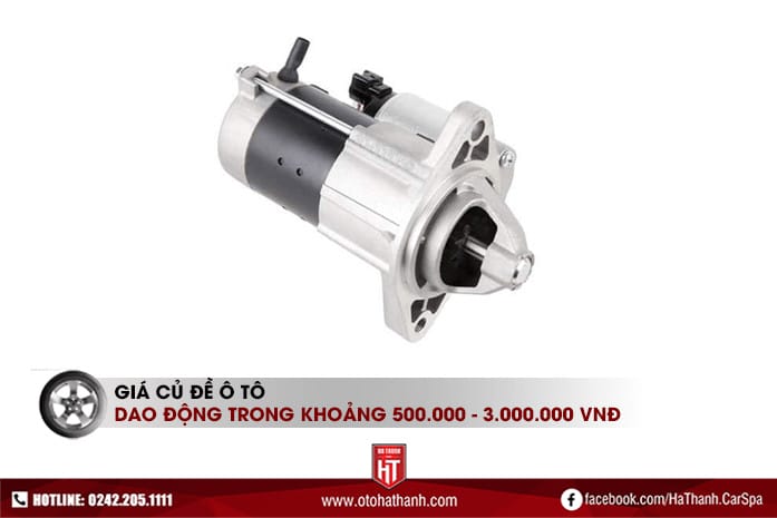 Chi phí thay củ đề ô tô mới trên thị trường Việt Nam