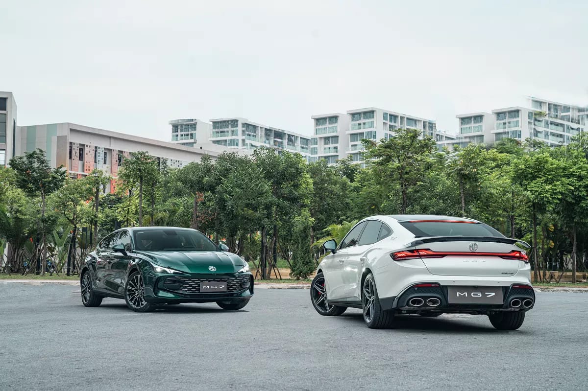 Chi tiết phần đầu xe MG7 với thiết kế lưới tản nhiệt lớn