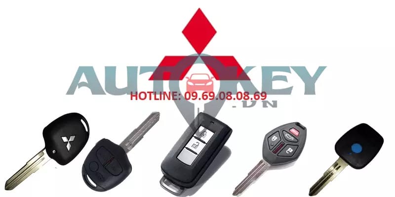 Chìa khóa remote xe Mitsubishi hiện đại
