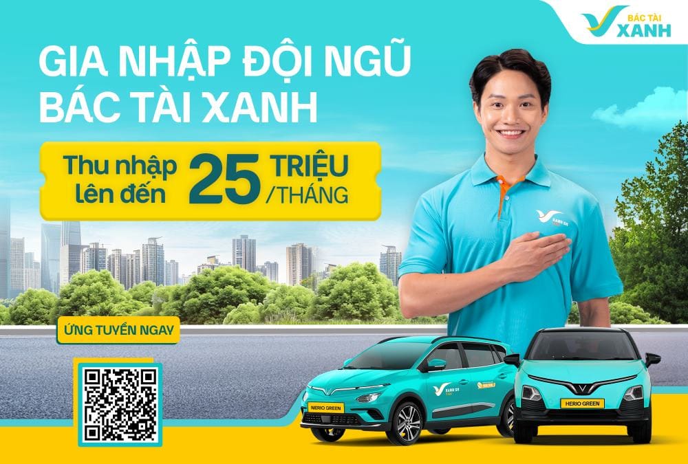Cơ hội việc làm Xanh SM cho người muốn làm tài xế VinFast