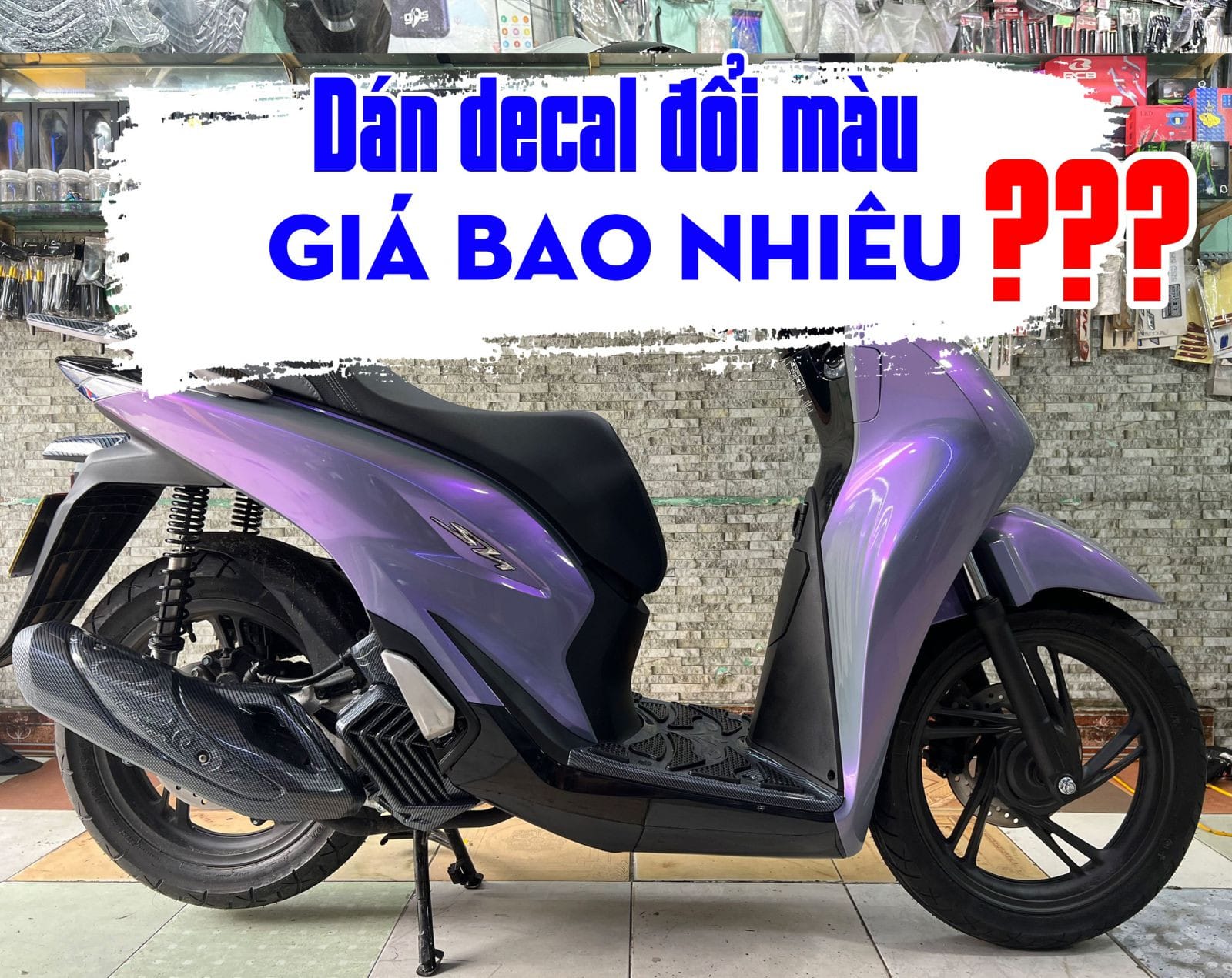 Dán decal bảo vệ sơn xe máy