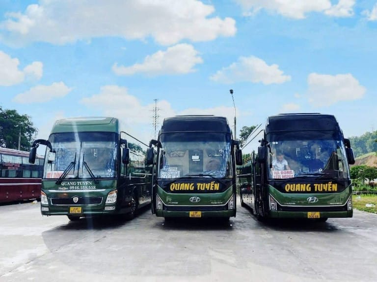 Dàn xe khách chất lượng cao chuyên tuyến Hà Giang Bắc Giang sẵn sàng phục vụ hành khách