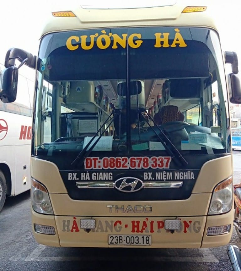 Dàn xe khách Cường Hà chuyên tuyến Hà Giang Bắc Giang với kinh nghiệm lâu năm