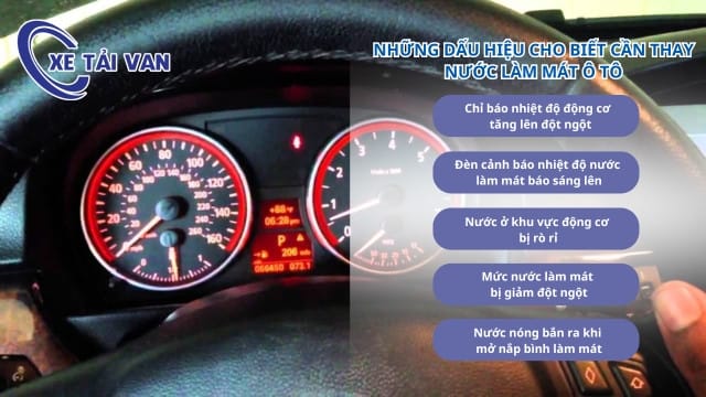 Dấu hiệu nhận biết đã đến lúc thay nước làm mát ô tô