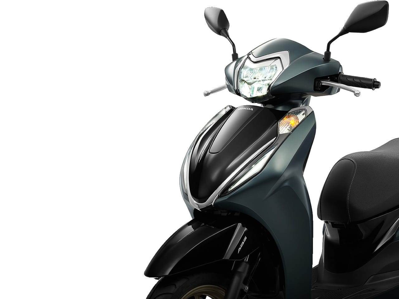 Đầu xe Honda Lead 125 với chi tiết mạ chrome