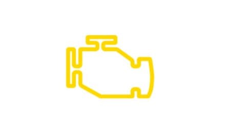 Đèn cảnh báo lỗi động cơ (Check Engine) màu vàng trên bảng táp lô ô tô