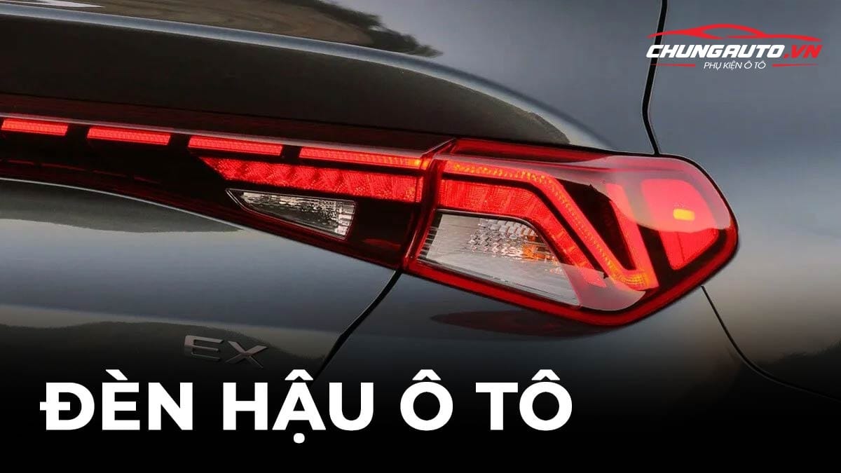 Đèn hậu ô tô với dải LED hiện đại, giúp tăng cường an toàn giao thông.