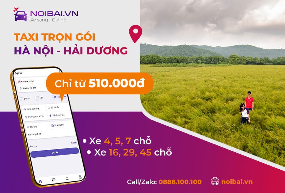 Dịch vụ taxi riêng, một lựa chọn khác ngoài xe buýt Hải Dương Hà Nội.