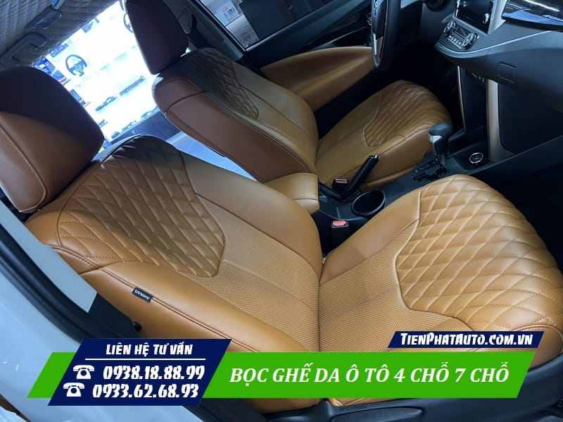 Độ bền cao của bọc ghế da xe ô tô chất liệu tốt