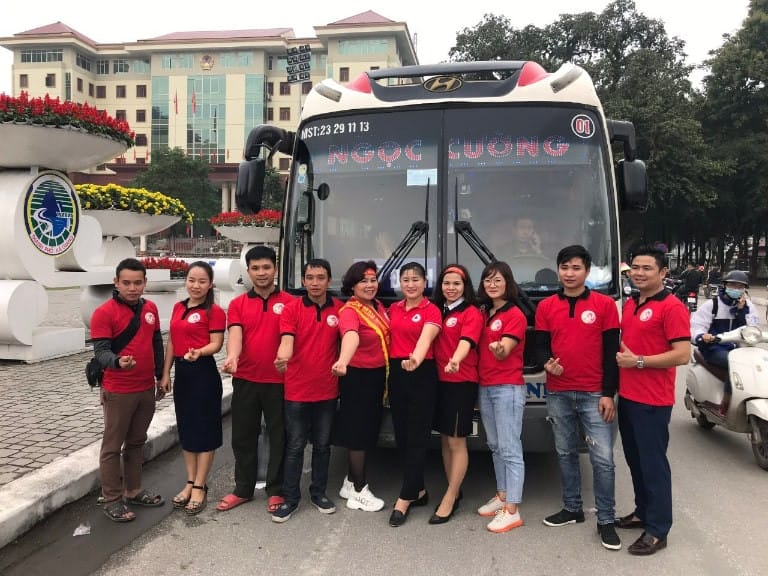 Đội ngũ nhân viên nhà xe Ngọc Cường thân thiện, chu đáo trên tuyến Hà Giang Bắc Giang