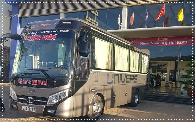 Đội xe Tuấn Anh phục vụ tuyến Gia Lai Quy Nhơn hiện đại