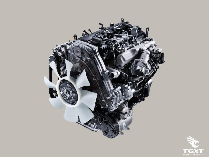 Động cơ D4CB mạnh mẽ của xe tải Hyundai 2t4