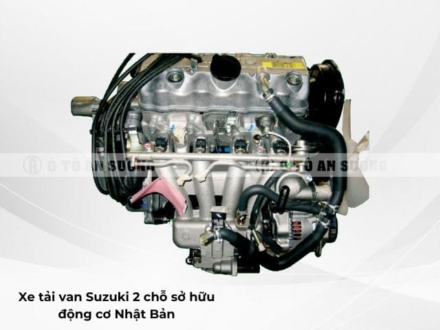 Động cơ mạnh mẽ của xe tải van Suzuki được sản xuất tại Nhật Bản
