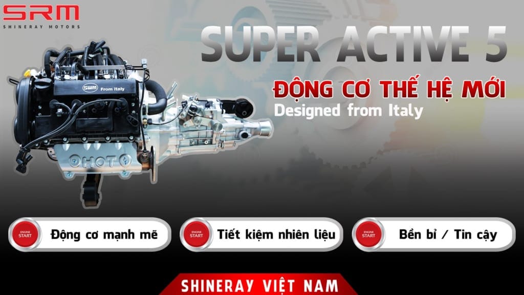 Động cơ xe tải van SRM X30 V2 2 Chỗ