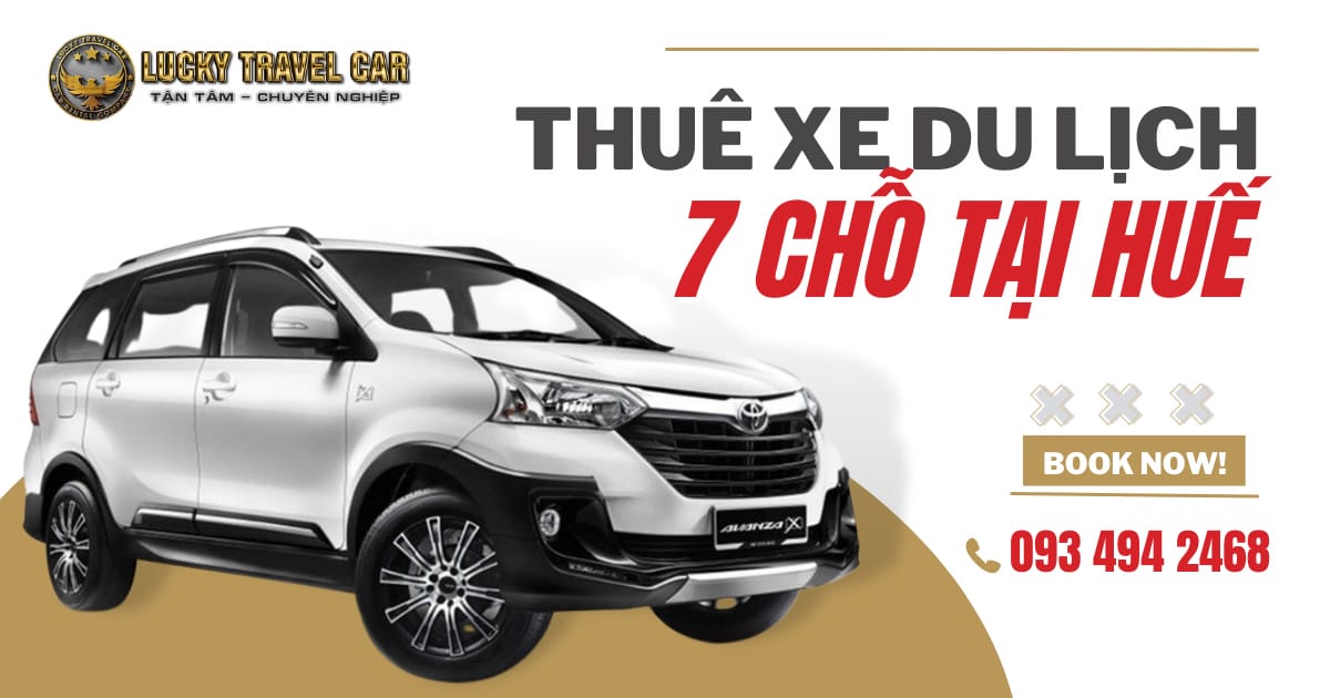 Dòng xe 7 chỗ tiện nghi phục vụ nhu cầu thuê xe gia đình ở Huế.