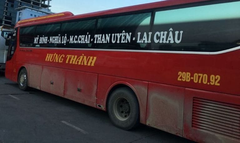 Dòng xe giường nằm hiện đại của nhà xe Hưng Thành trên tuyến Yên Bái Lào Cai
