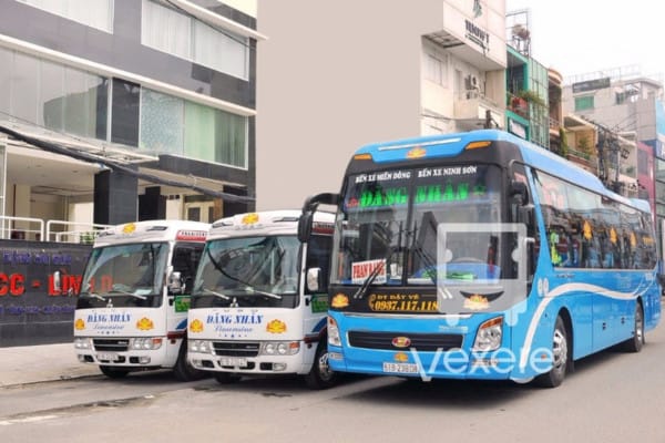 Dòng xe khách Đăng Nhân phục vụ tuyến Sài Gòn Phan Rang