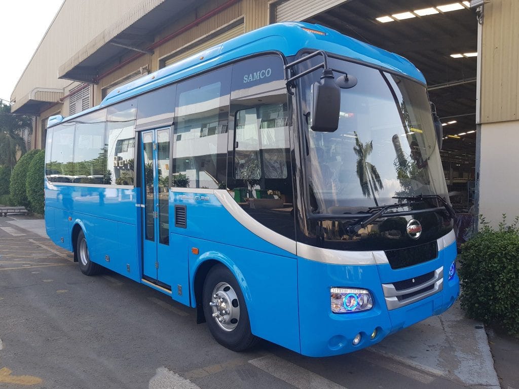Dòng xe Samco Isuzu 24 chỗ với thiết kế nội thất tiện nghi
