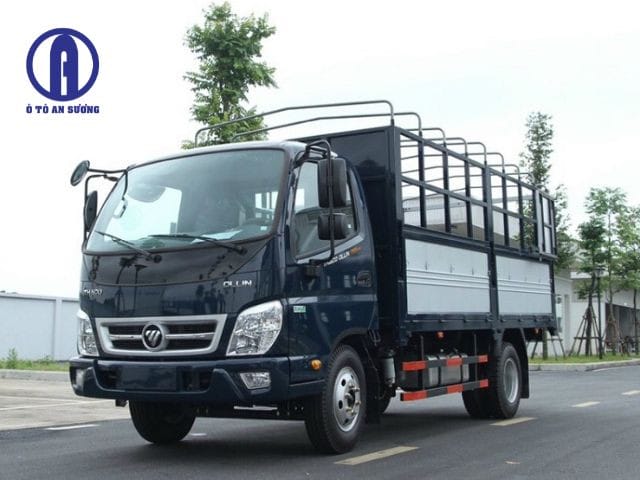 Dòng xe tải Thaco Frontier 140 đang hoạt động, minh họa sự hiện diện của hãng Thaco