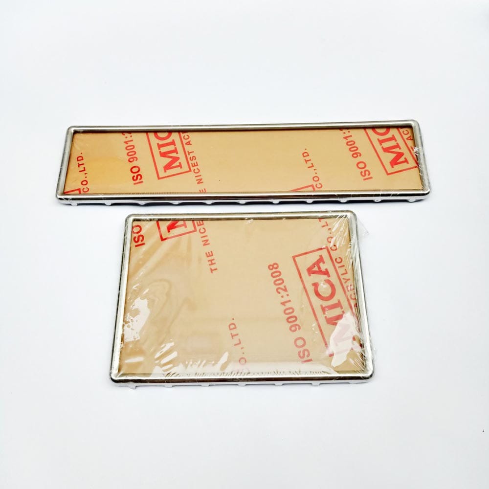 Ép biển số xe ô tô khung inox trơn