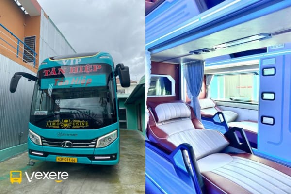 Ghế ngồi thoải mái trên xe Tân Hiệp đi Phan Rang