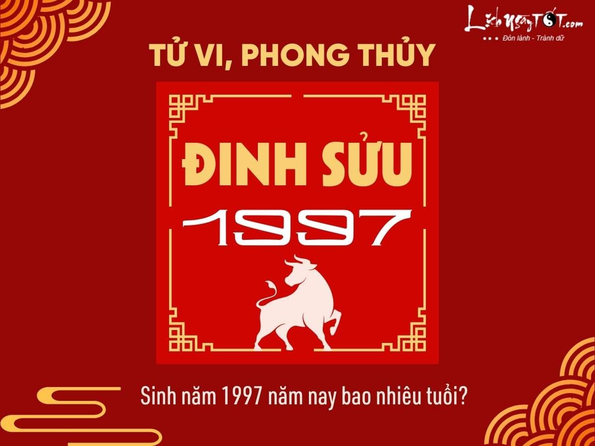 Giải đáp 1997 tuổi con gì bao nhiêu tuổi, năm sinh Đinh Sửu cầm tinh con Trâu