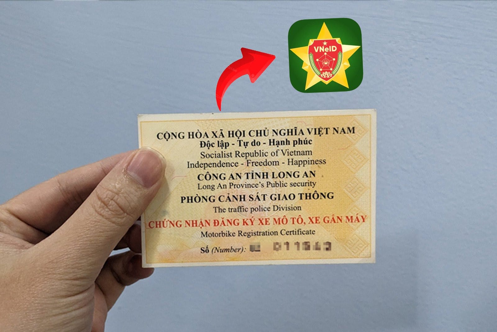 Giao diện chính ứng dụng VNeID hiển thị các thông tin định danh