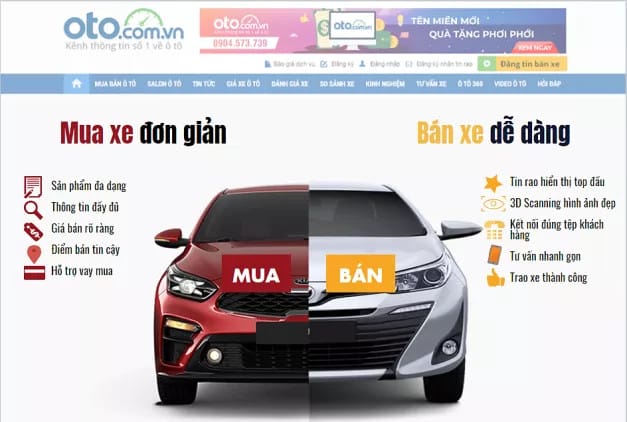 Giao diện trực tuyến thân thiện, hiển thị nhiều mẫu xe ô tô lướt để người dùng dễ dàng lựa chọn