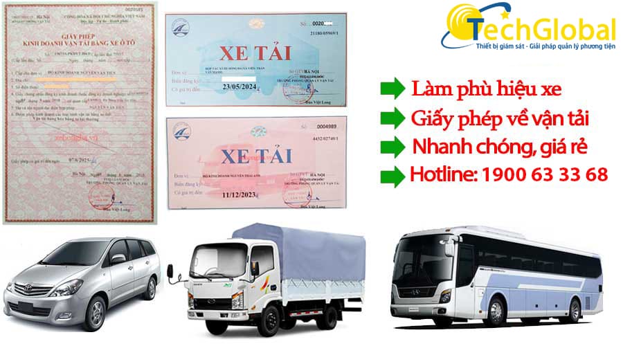 Giấy phép kinh doanh vận tải và phù hiệu xe liên quan đến định vị xe tải