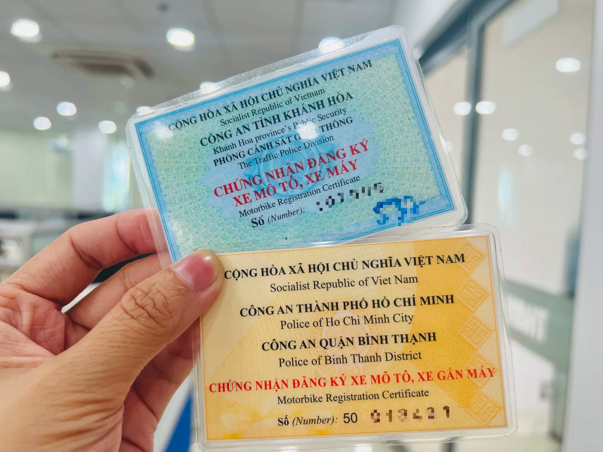 Giấy tờ xe cần thiết và chi phí làm lại cà vẹt xe khi mất