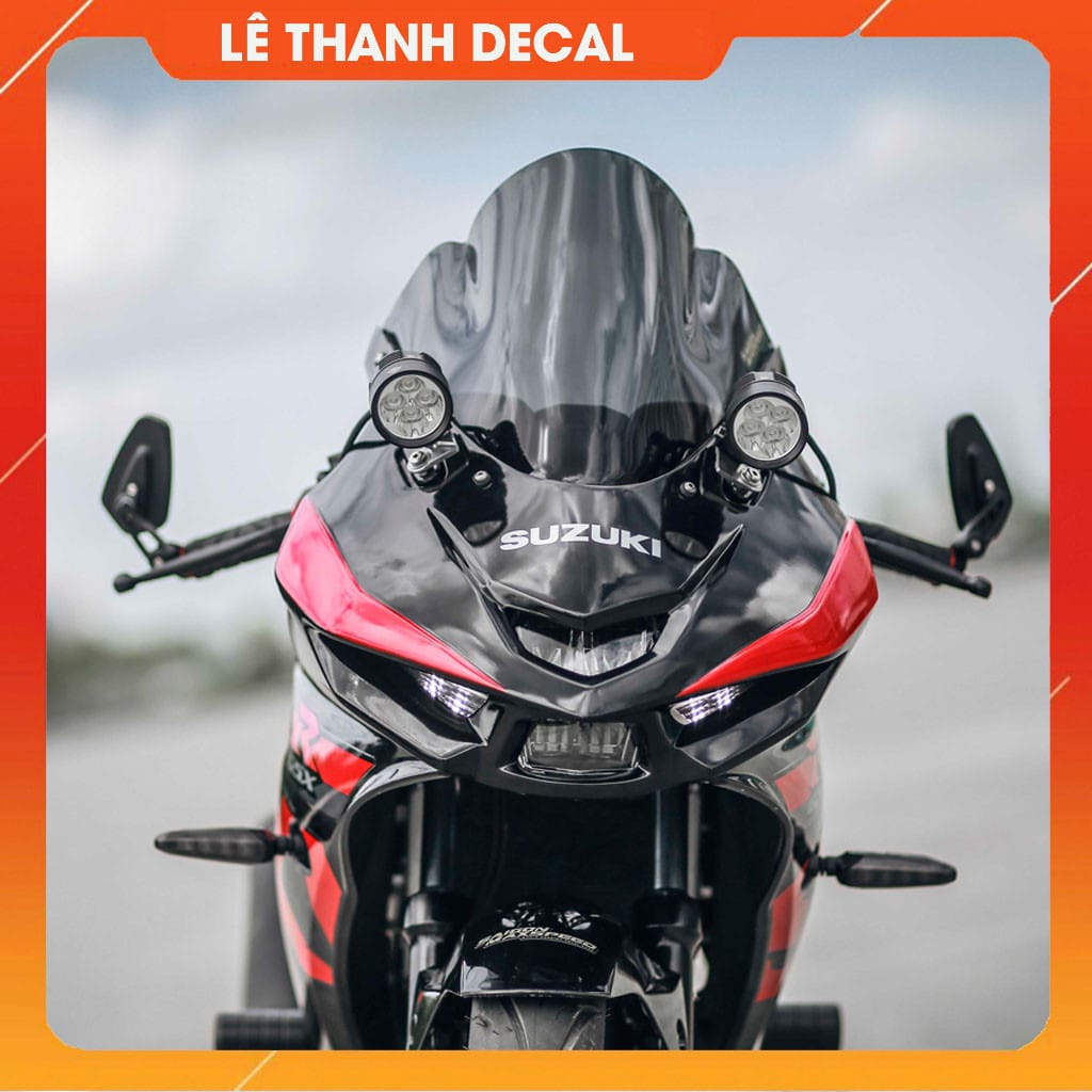 Gương chiếu hậu xe máy GSX R150, minh họa một kiểu gương hiện đại và thể thao