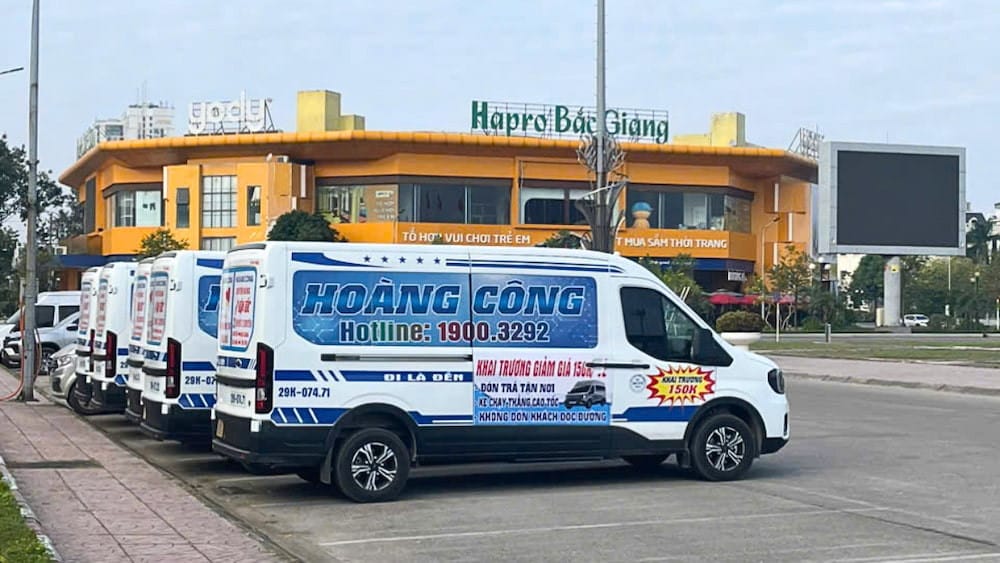Hành trình di chuyển tiện nghi cùng số xe Hoàng Công
