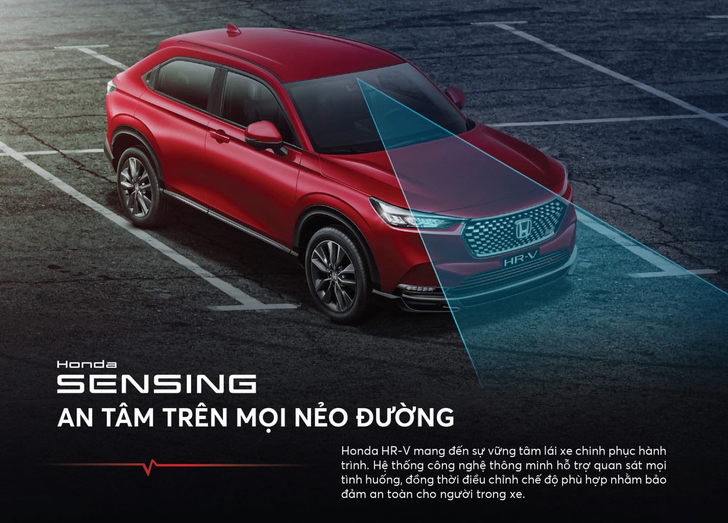 Hệ thống camera và radar của công nghệ Honda Sensing trên xe Honda HR-V