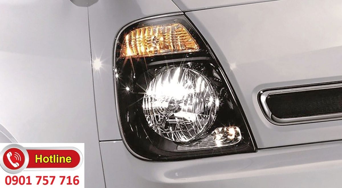 Hệ thống đèn pha Halogen sắc nét trên xe tải Kia 1 tấn 4 giá bao nhiêu