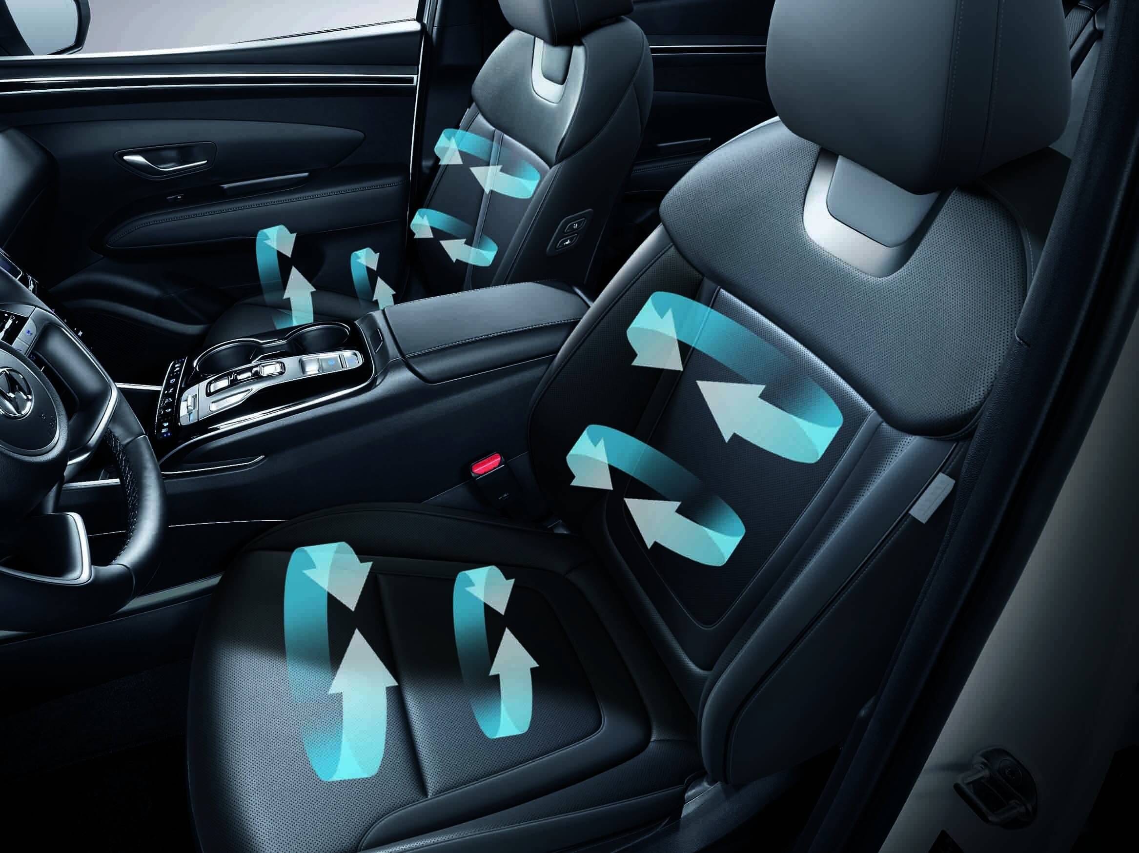 Hệ thống điều hòa tự động và sạc không dây tiện ích trên Hyundai Tucson 2022