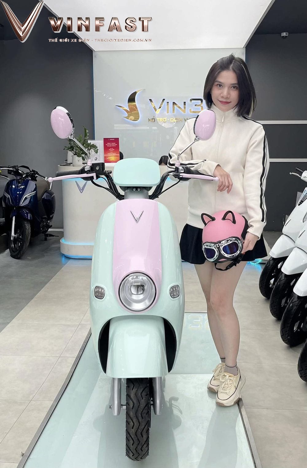 Hệ thống giảm xóc êm ái trên xe điện VinFast Motio