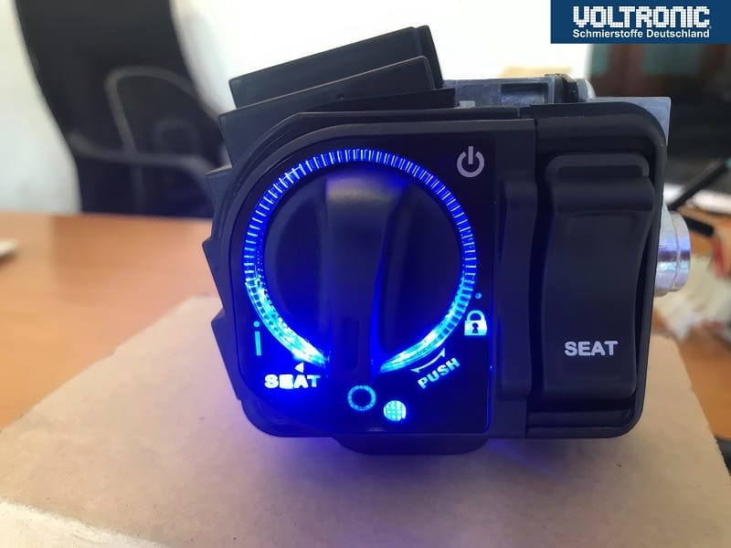 Hệ thống khóa thông minh Smartkey được lắp đặt trên xe máy