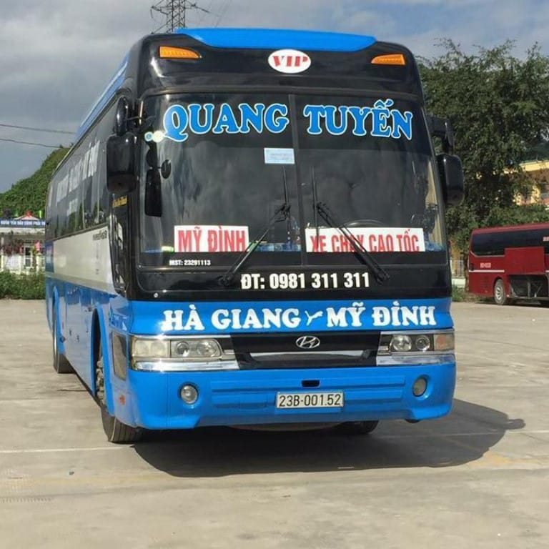 Hệ thống xe khách Quang Tuyến phục vụ nhu cầu đi lại từ Hà Giang đến Bắc Giang
