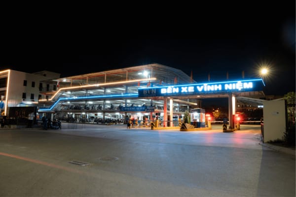Hình ảnh bến xe Vĩnh Niệm Lê Chân Hải Phòng với kiến trúc hiện đại