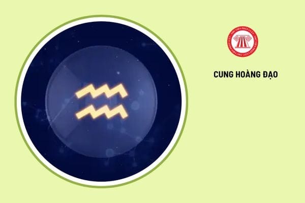Hình ảnh biểu tượng cung Bảo Bình với bình nước và các ngôi sao đại diện cho người sinh ngày 1/2