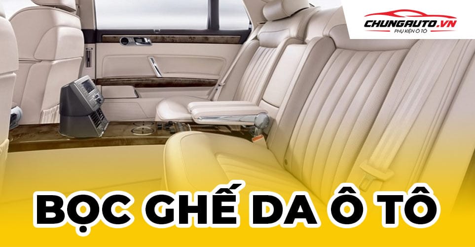 Hình ảnh ghế xe ô tô được bọc da cao cấp, mang lại cảm giác sang trọng và thoải mái.