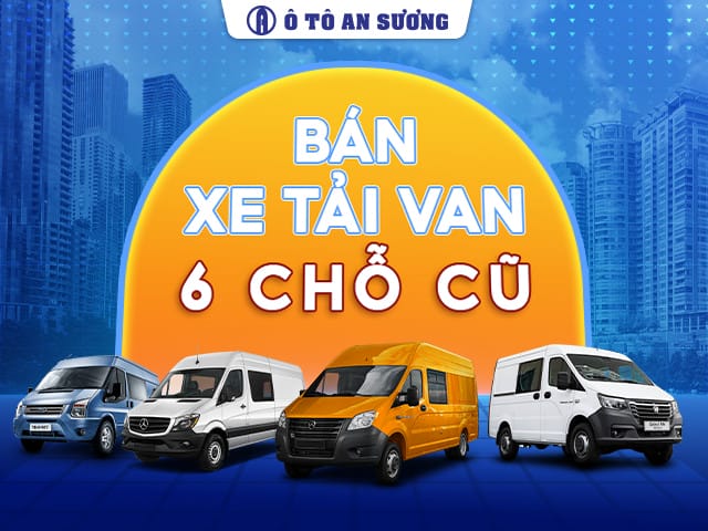 Hình ảnh một chiếc xe tải van 6 chỗ cũ đang đỗ, minh họa cho việc tìm mua xe tải van 6 chỗ cũ chất lượng.