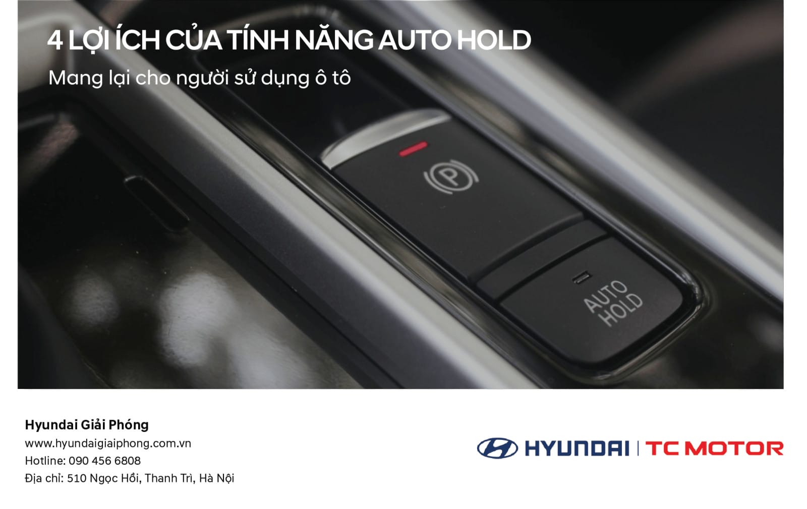 Hình ảnh nút Auto Hold trên bảng điều khiển xe ô tô