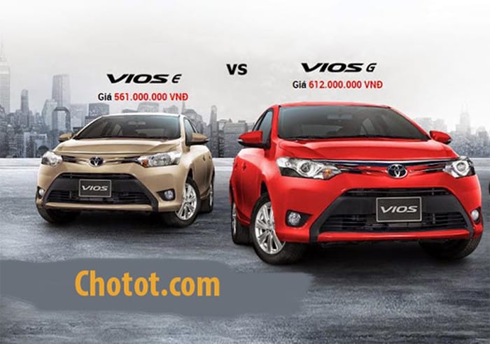 Hình ảnh tổng thể Toyota Vios bản E, mẫu sedan hạng B được ưa chuộng