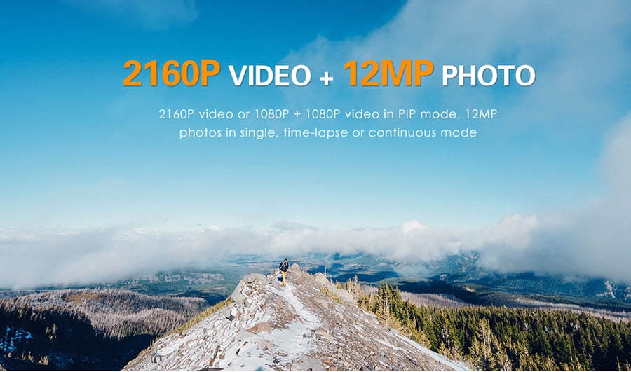Hình ảnh từ camera hành trình kép mini Gitup G3 Duo ghi lại góc nhìn độc đáo