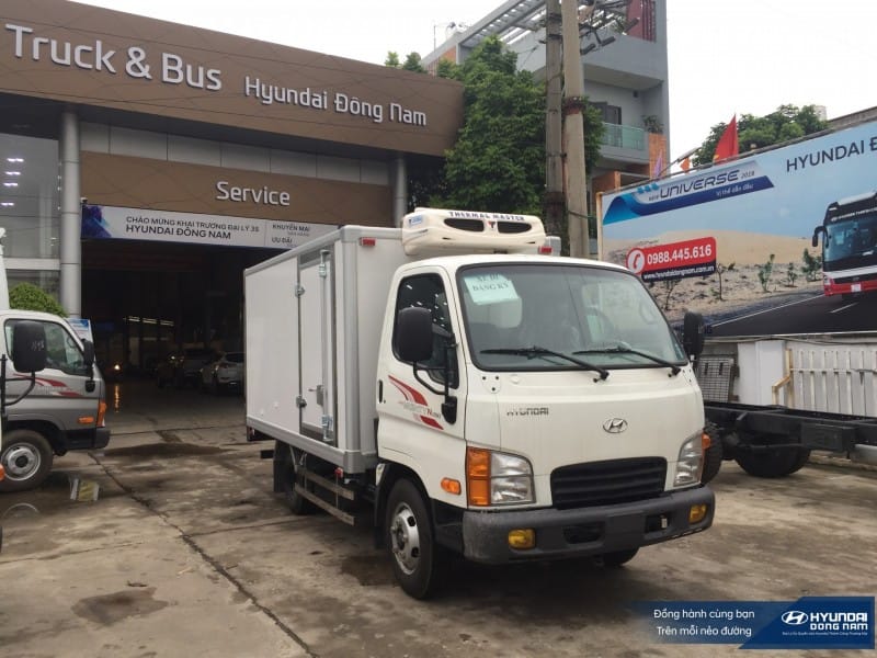 Hình ảnh xe 2.5 tấn thùng đông lạnh của Hyundai
