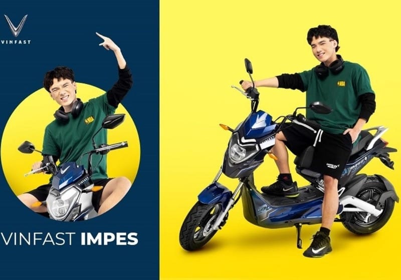 Hình ảnh xe điện VinFast Impes với thiết kế cá tính, thể thao và mạnh mẽ