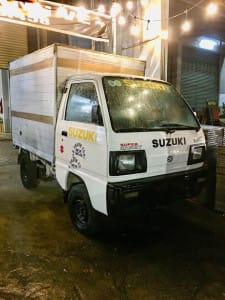 Hình ảnh xe tải 0.5 tấn với kích thước lý tưởng cho hàng hóa nhẹ