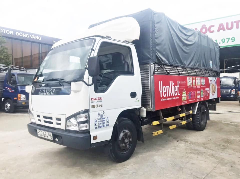 Hình ảnh xe tải Isuzu 1.9t cũ đời 2015 còn khá mới